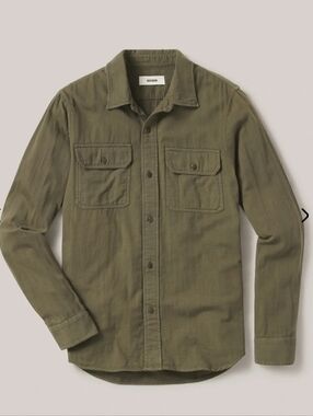 Buck Mason Olive Green Military Utility Field Shirt